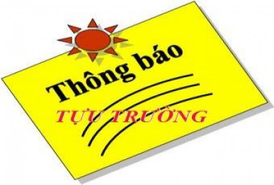 Thông báo lịch học sinh tựu trường đầu năm học 2017 - 2018