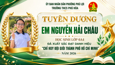 Học sinh Nguyễn Hải Châu