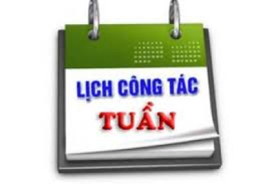 Lịch công tác tuần