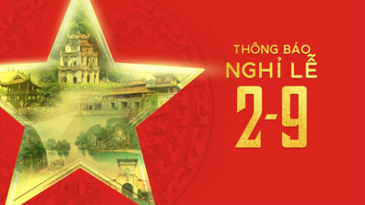 Thông báo Nghỉ lễ Quốc khánh 2-9