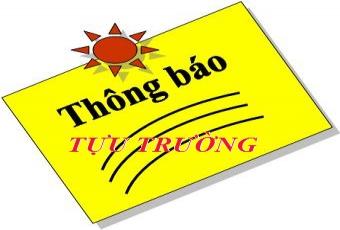 Thông báo lịch học sinh tựu trường đầu năm học 2017 - 2018