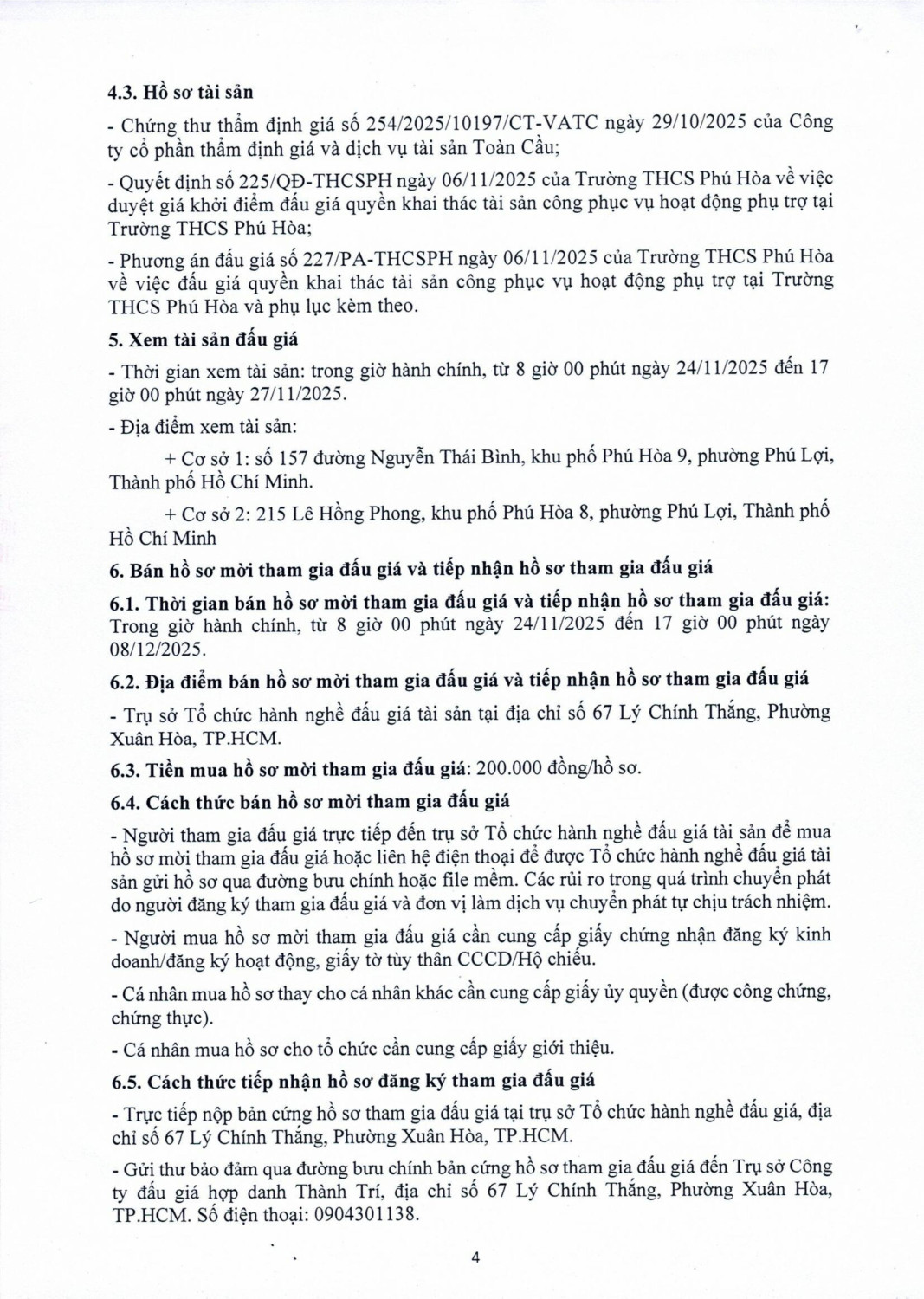 Thông báo đấu giá Trường THCS Phú Hòa 0001 hình ảnh 3