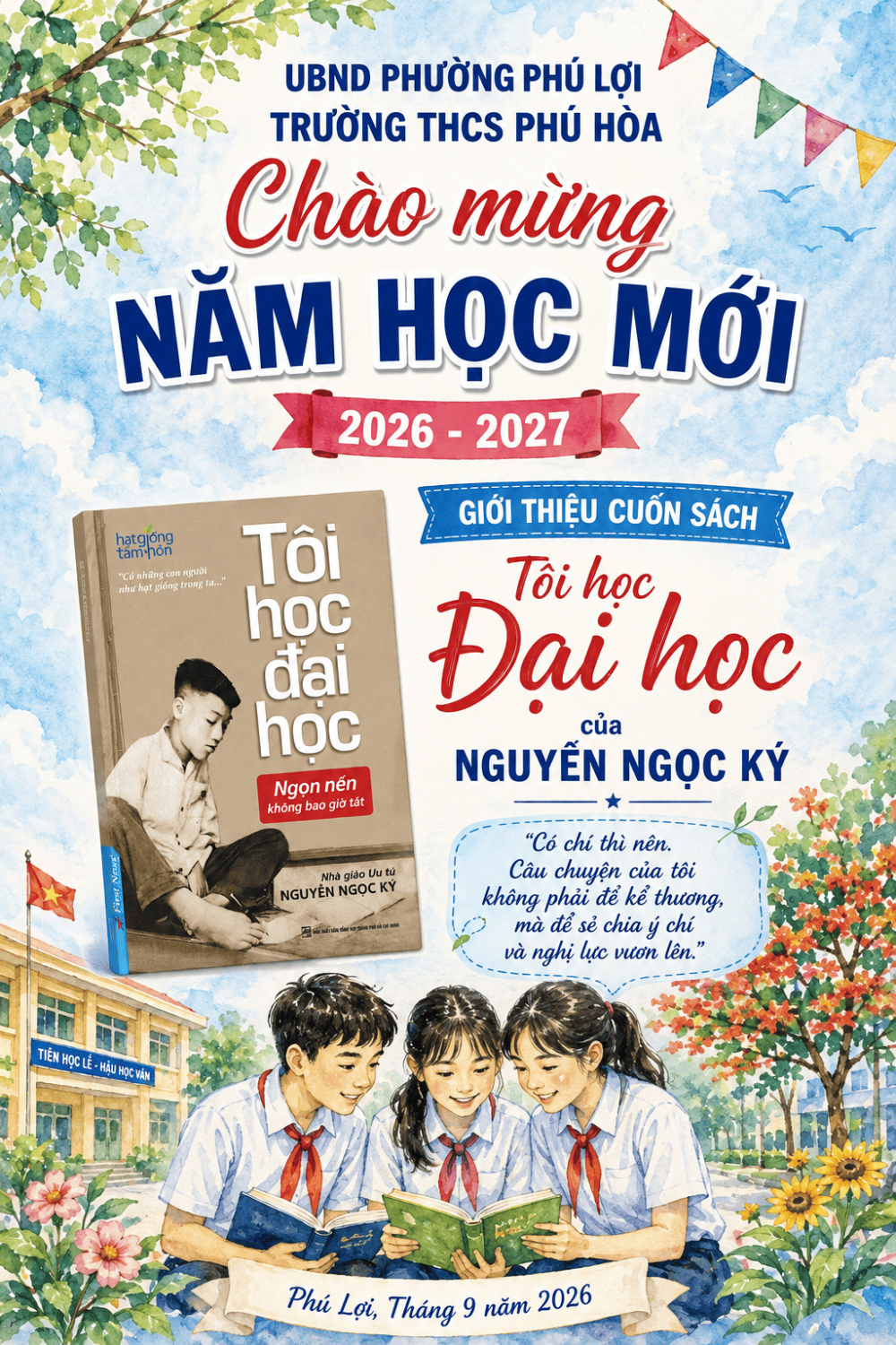 GIỚI THIỆU SÁCH THÁNG 9/2026 “TÔI HỌC ĐẠI HỌC” – CÂU CHUYỆN VỀ Ý CHÍ VÀ NGHỊ LỰC VƯƠN LÊN