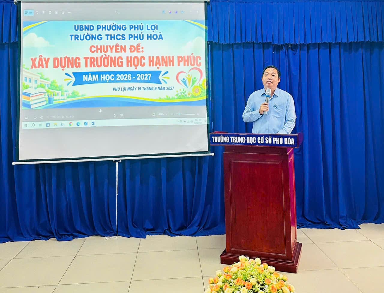 Trường THCS Phú Hoà thực hiện chuyên đề trường học hạnh phúc